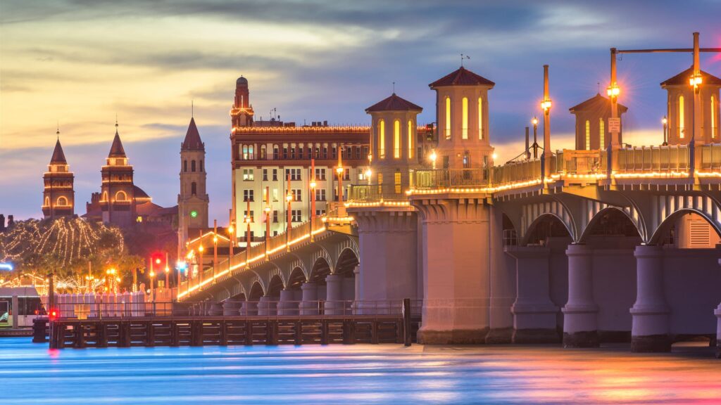 St. Augustine, America's oldest city, is just a short drive nirth from our oceanfront hotel at Flagler Beach.