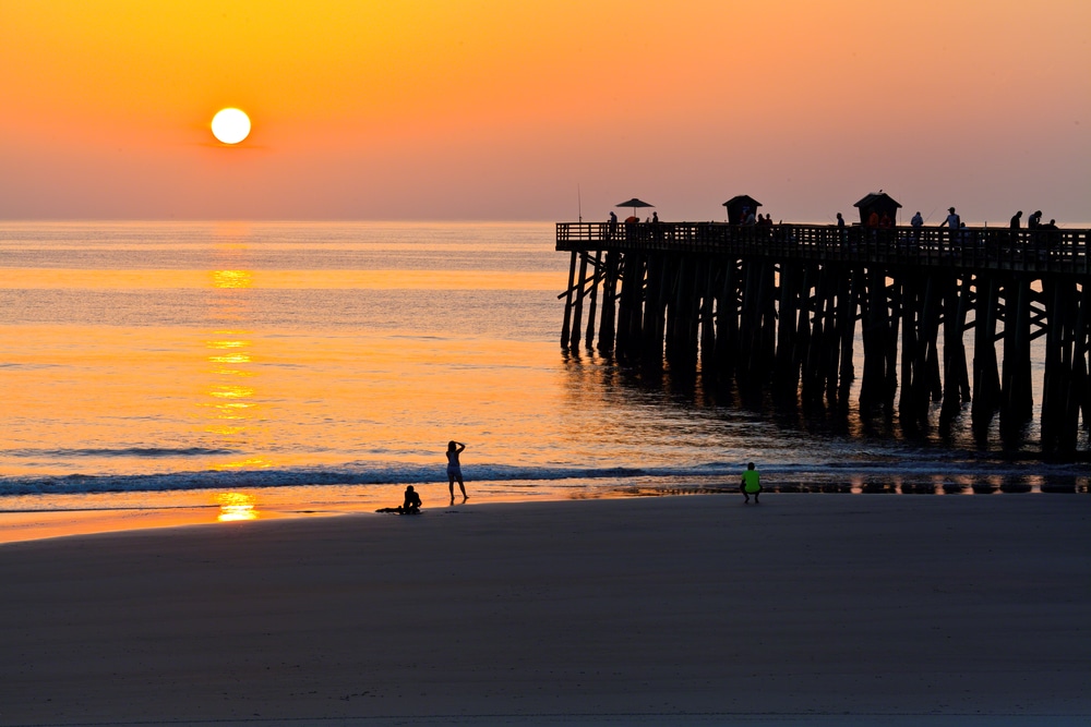 Enjoy one of the most romantic Getaways in florida with sunsets at the Flagler Pier